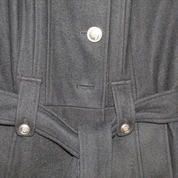 LAUNDRY by Shelli Segal Belted Peacoat Jacket Sz M - Picture 4 of 12